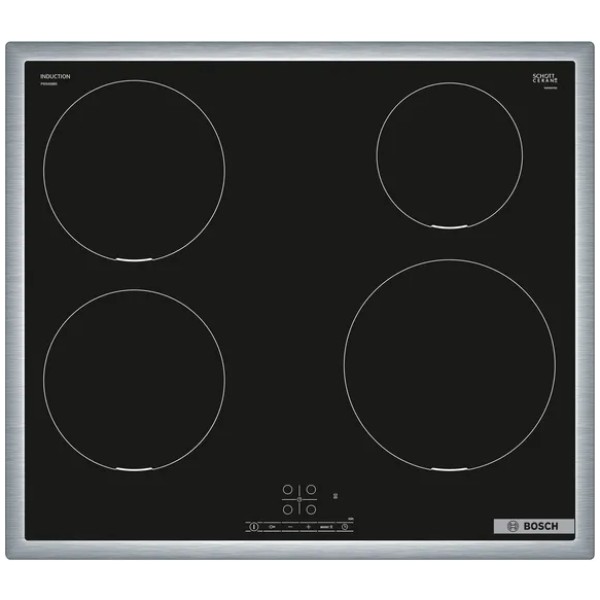 jlf electronics bosch pie645bb5e series 4 induction hobs 60 cm surface mount with frame