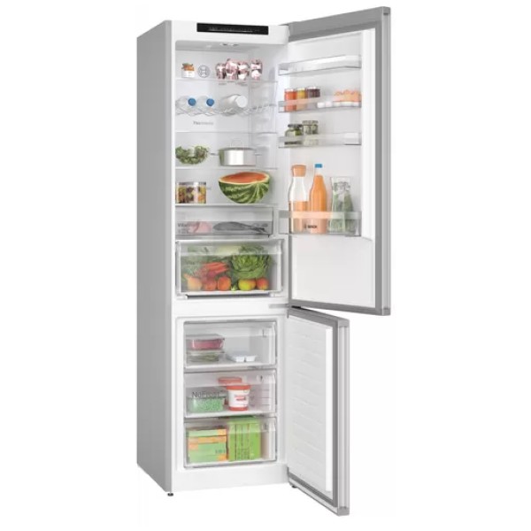 jlf electronics bosch kgn392ldf series 4 freestanding fridge freezer 203 x 60 cm inox look