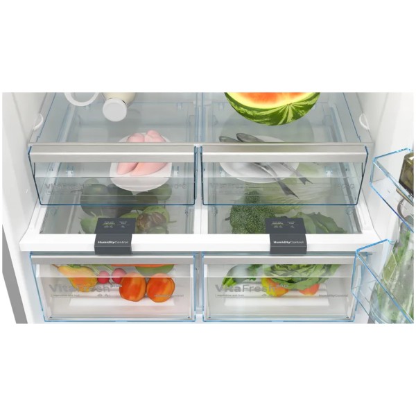 jlf electronics bosch kgn86viea series 4 freestanding fridge freezer 186 x 86 cm inox antifinger