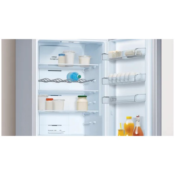 jlf electronics pitsos pknb39vle2 freestanding fridge freezer 203 x 60 cm inox color