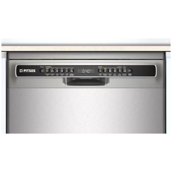 pitsos dsf61i00 freestanding dishwasher 60 cm stainless steel color