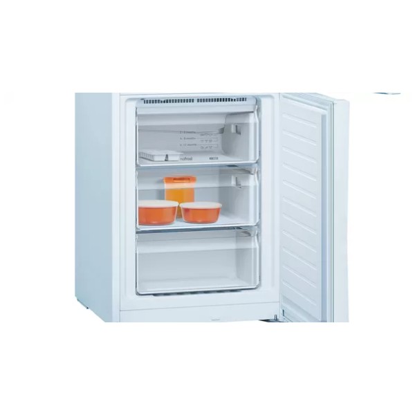 jlf electronics pitsos pknb39vwea freestanding fridge freezer 203 x 60 cm white