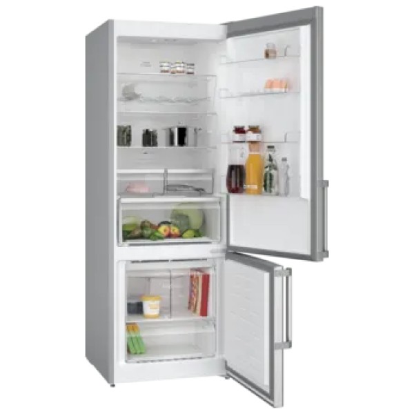 jlf electronics pitsos pknb56xidq freestanding fridge freezer 193 x 70 cm inox antifinger