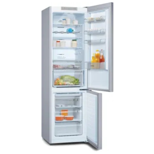 jlf electronics pitsos pknb39vle2 freestanding fridge freezer 203 x 60 cm inox color