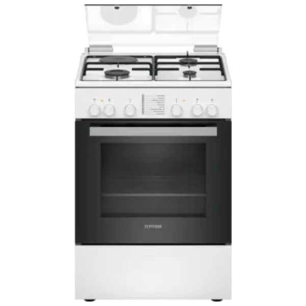 jlf electronics pitsos phc009g20 freestanding cooker with gas hobs white