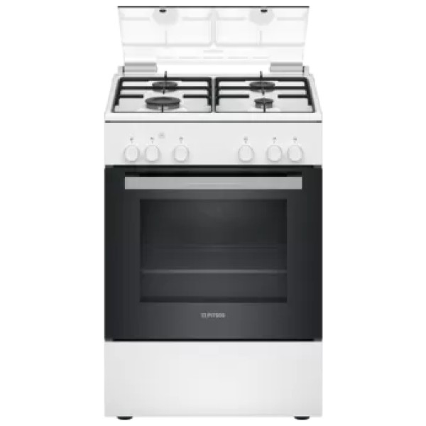 jlf electronics pitsos pac003d20 freestanding cooker with gas hobs white