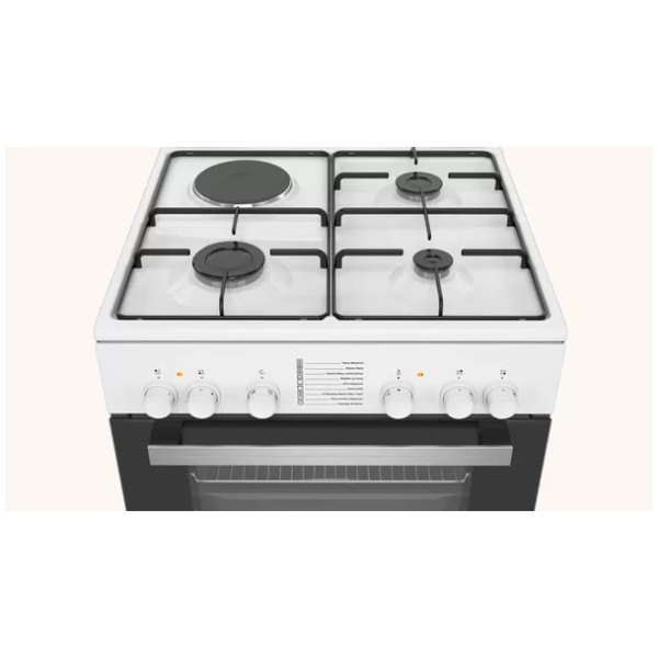 jlf electronics pitsos phc009g20 freestanding cooker with gas hobs white