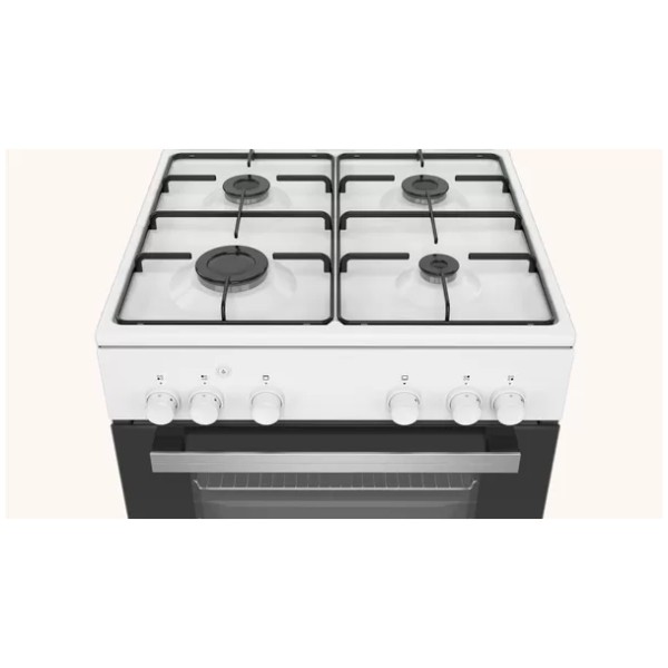 jlf electronics pitsos pac003d20 freestanding cooker with gas hobs white
