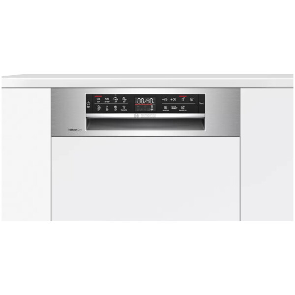 bosch spi6yms17e series 6 semi integrated dishwasher with visible front 45 cm stainless steel