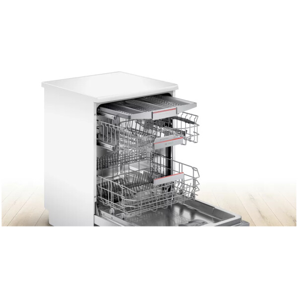 jlf electronics bosch sms4ecw14e series 4 freestanding dishwasher 60 cm white