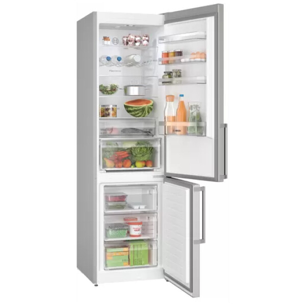 bosch kgn397ict series 4 free fridge freezer 203 x 60 cm inox antifinger