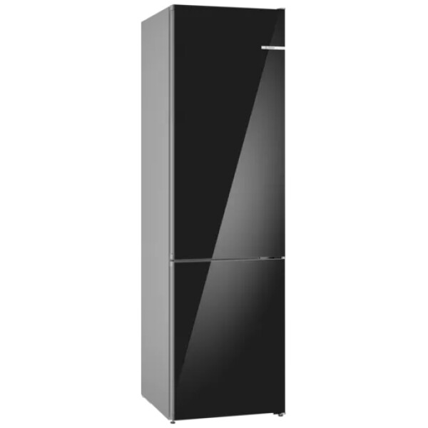 jlf electronics bosch kgn39lbcf series 6 freestanding fridge freezer with glass door 203 x 60 cm black
