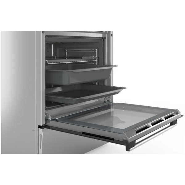 bosch hks79w250 series 6 freestanding cooker with electric stoves inox