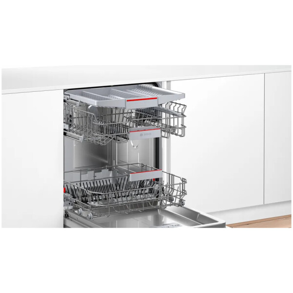 jlf electronics bosch smi4hvs37e series 4 semi integrated dishwasher with visible front 60 cm stainless steel