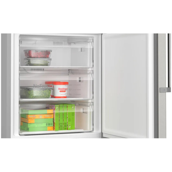 jlf electronics bosch kgn49aict series 6 free fridge freezer 203 x 70 cm inox antifinger