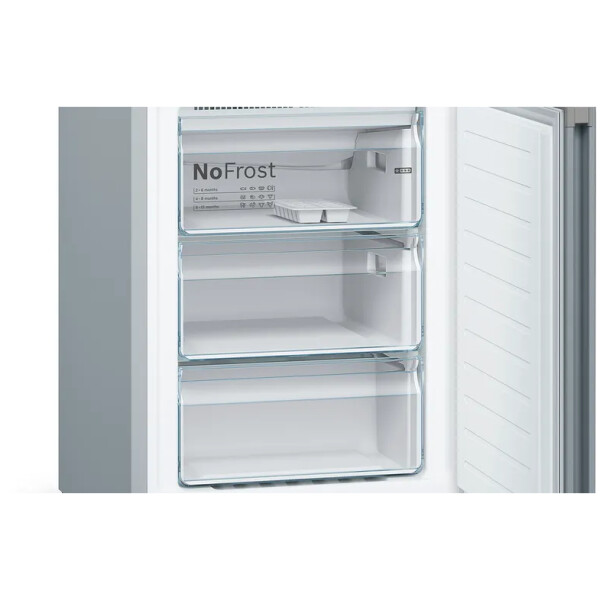 jlf electronics bosch kgn39vleb series 4 free fridge freezer 203 x 60 cm inox look