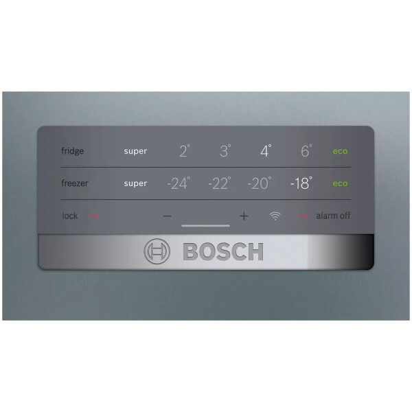 bosch kgn397leq series 4 free fridge freezer 203 x 60 cm inox look