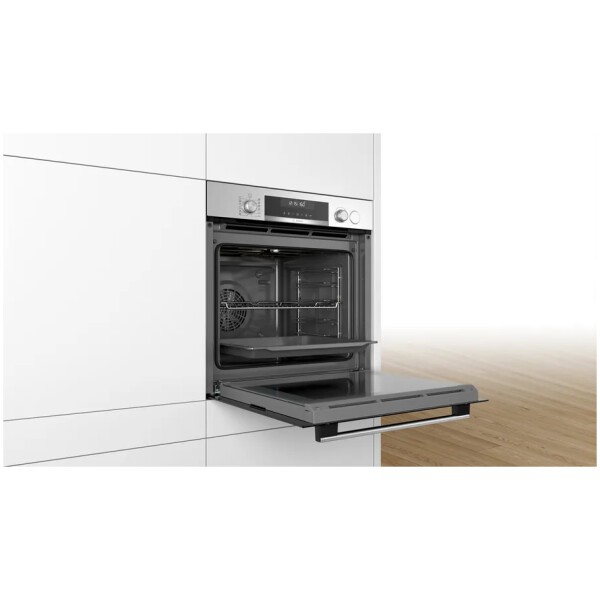 jlf electronics bosch hra518bs1 series 6 built in oven with additional steam function 60 x 60 cm inox