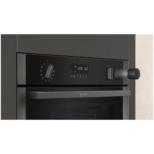 jlf electronics neff b5avm7ag0 no 50 built in oven with additional steam function 60 x 60 cm graphite grey