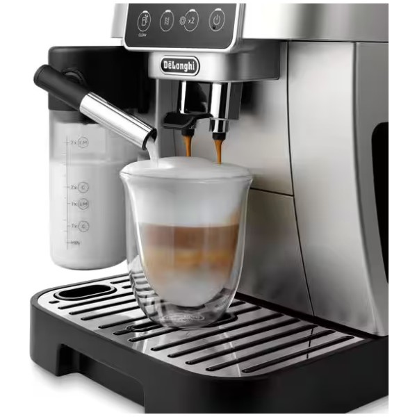delonghi ecam22080sb magnifica start automatic coffee maker 1450w pressure 15bar with grinder silver