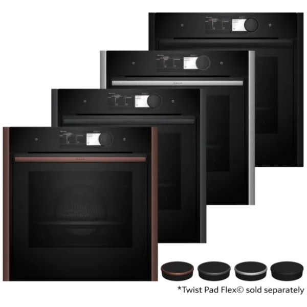 neff b69vy7my0 no 90 built in oven with additional steam function 60 x 60 cm flex design