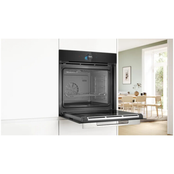 jlf electronics bosch hsg7584b1 series 8 built in oven with steam function 60 x 60 cm black