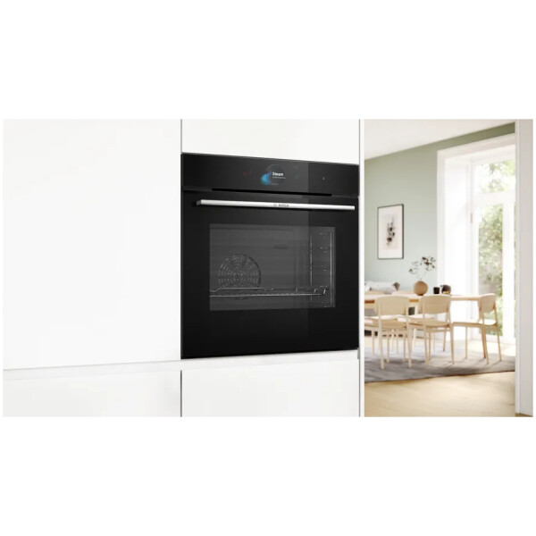 jlf electronics bosch hsg7584b1 series 8 built in oven with steam function 60 x 60 cm black