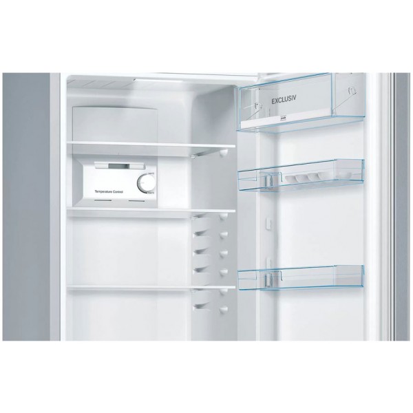 bosch kgn36elea series 2 freestanding fridge freezer 186 x 60 cm inox