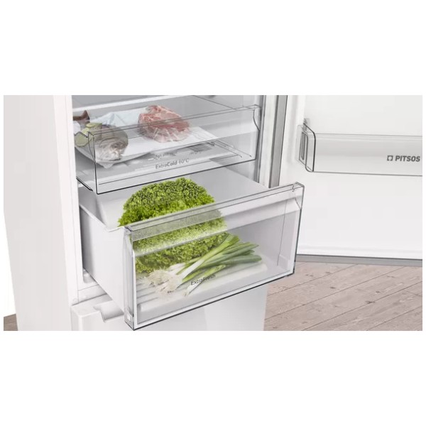 pitsos pknb39vwea freestanding fridge freezer 203 x 60 cm white