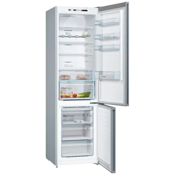 bosch kgn39vleb series 4 free fridge freezer 203 x 60 cm inox look